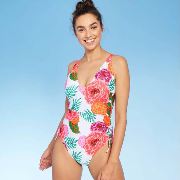 Sunn Lab Swim Other - Women's Side-Tie Plunge One Piece Swimsuit - Sunn
